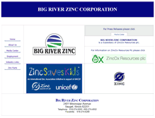 Tablet Screenshot of bigriverzinc.com